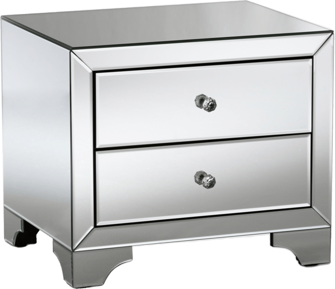 Farrah Mirrored Nightstand
