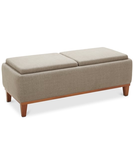 Jollene Fabric Storage Cocktail Ottoman, Created for Macy's