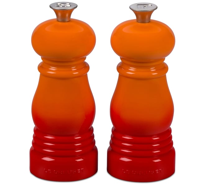 Petite Salt and Pepper Mill Set with Adjustable Grind