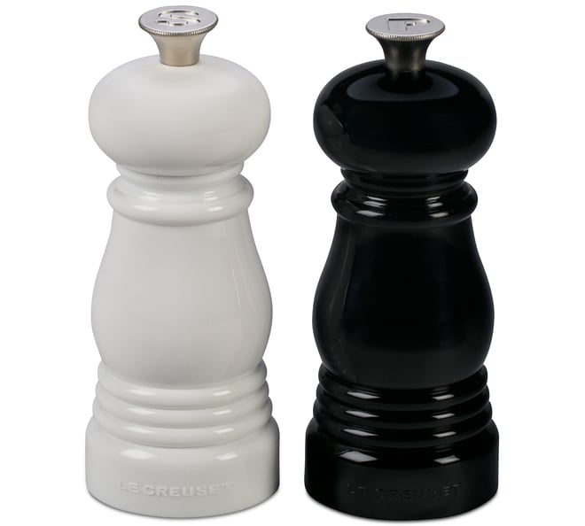 Petite Salt and Pepper Mill Set with Adjustable Grind