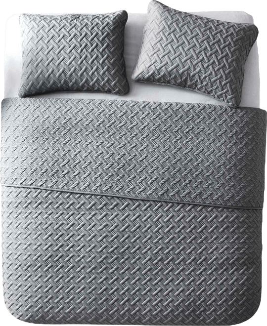 Nina Embossed 3-Pc.Quilt Set, Full/Queen