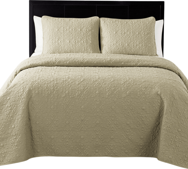 Caroline Embossed 2-Pc. Quilt Set, Twin