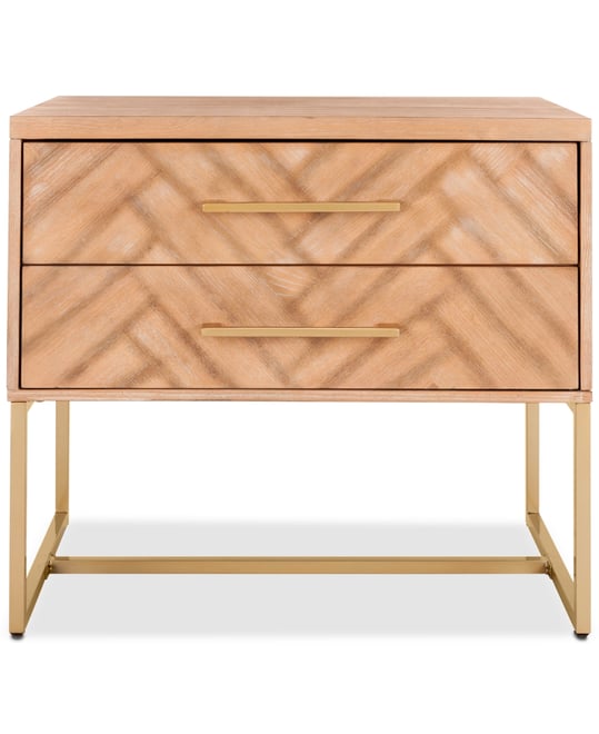 Safavieh Estelle Nightstand Rustic Oak