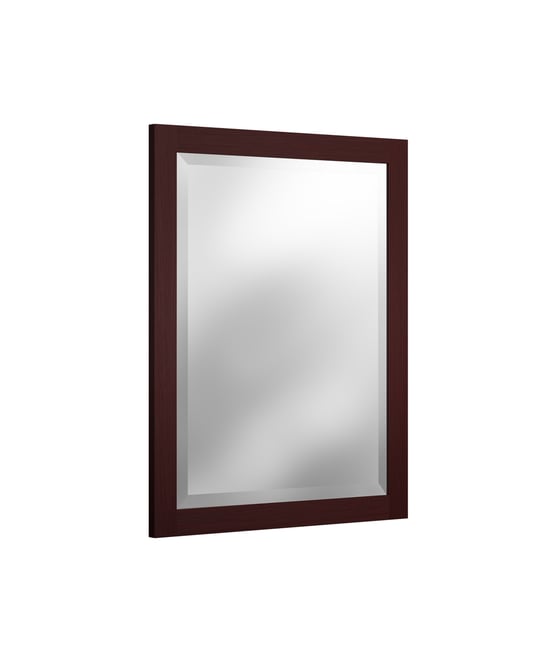 24" Beveled Bath Vanity Mirror, Espresso