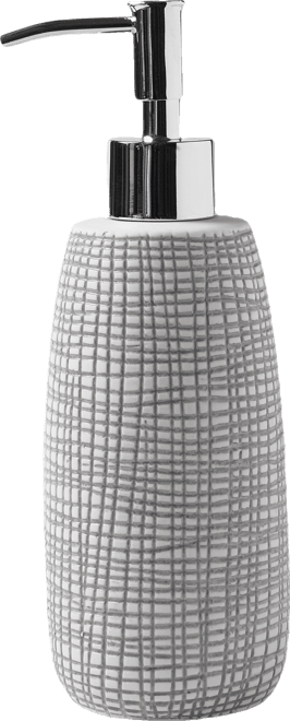 Cestino Embossed Porcelain Soap/Lotion Dispenser