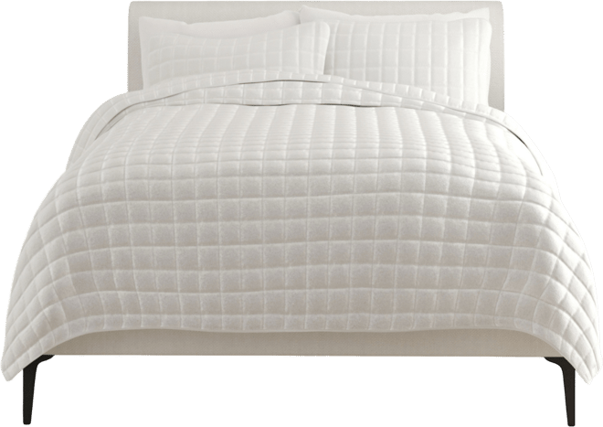 Ultra Soft Square Pattern Quilted Coverlet Set, Full/Queen