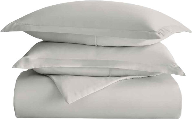 Double Brushed Solid Duvet Cover Set, King/California King