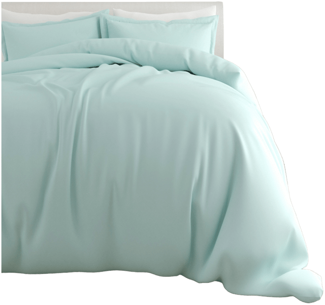 Double Brushed Solid Duvet Cover Set, King/California King