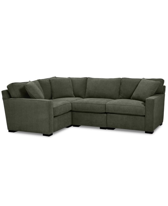 Radley Fabric 4-Pc. Sectional Sofa with Corner Piece, Created for Macy's