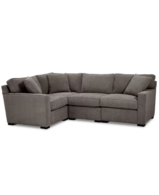 Radley Fabric 4-Pc. Sectional Sofa with Corner Piece, Created for Macy's