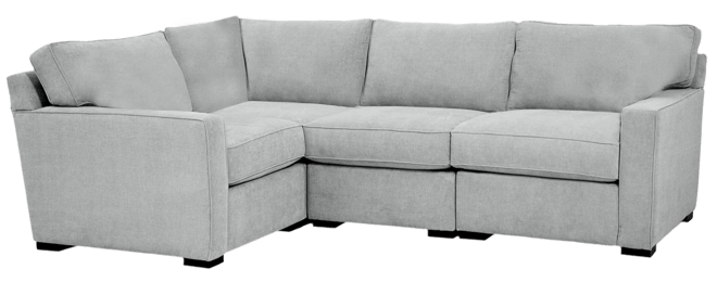 Radley Fabric 4-Pc. Sectional Sofa with Corner Piece, Created for Macy's