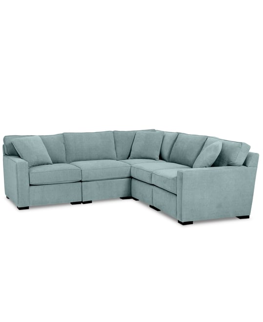 Radley Fabric 5-Pc. Sectional Sofa with Corner Piece, Created for Macy's