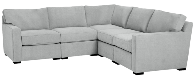 Radley Fabric 5-Pc. Sectional Sofa with Corner Piece, Created for Macy's