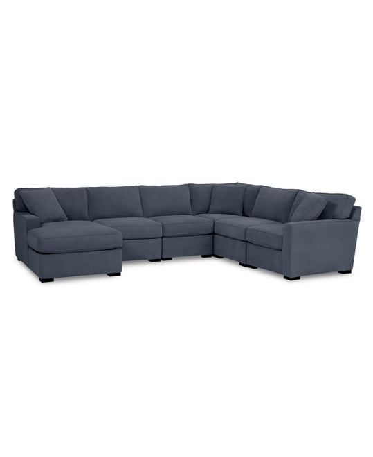 Radley Fabric 6-Pc. Chaise Sectional with Corner, Created for Macy's