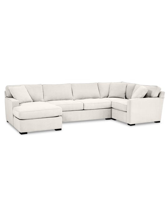 Radley 4-Pc. Fabric Chaise Sectional Sofa with Corner Piece, Created for Macy's