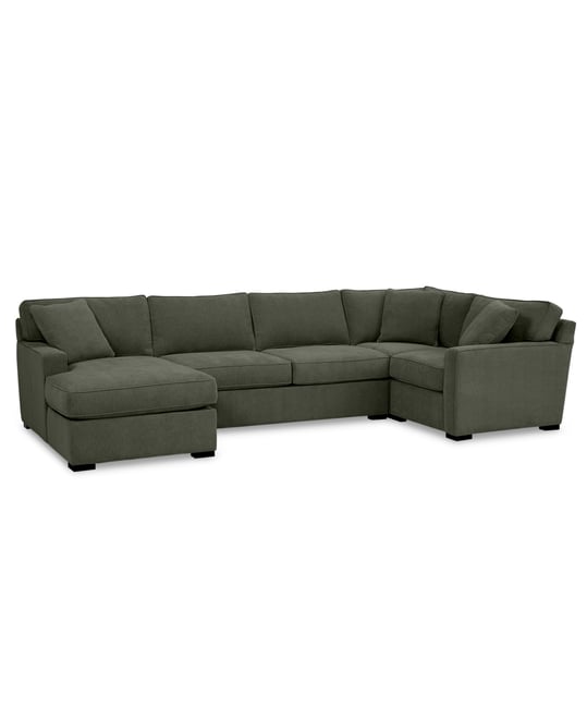 Radley 4-Pc. Fabric Chaise Sectional Sofa with Corner Piece, Created for Macy's