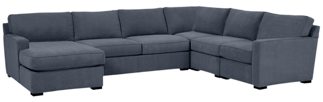 Radley 5-Pc. Fabric Chaise Sectional Sofa with Corner Piece, Created for Macy's