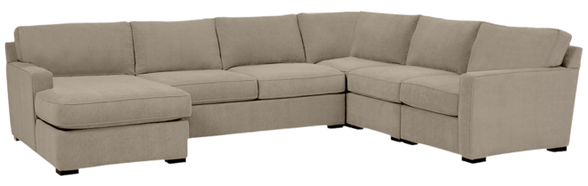 Radley 5-Pc. Fabric Chaise Sectional Sofa with Corner Piece, Created for Macy's