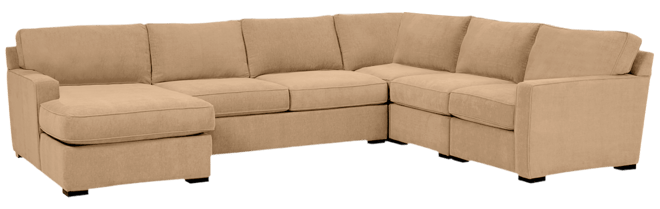 Radley 5-Pc. Fabric Chaise Sectional Sofa with Corner Piece, Created for Macy's