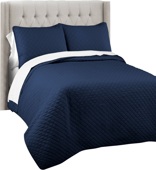 Ava Cotton 3-Pc. Quilt Set, King