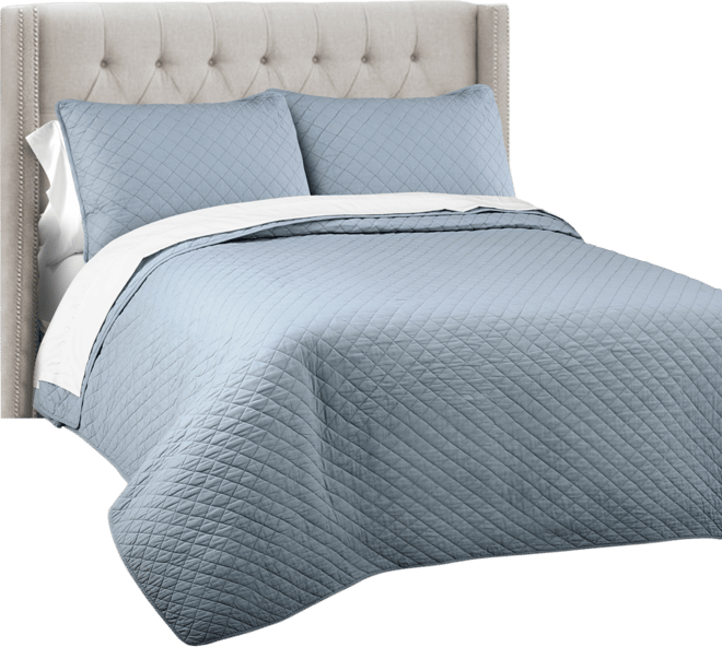 Ava Cotton 3-Pc. Quilt Set, King