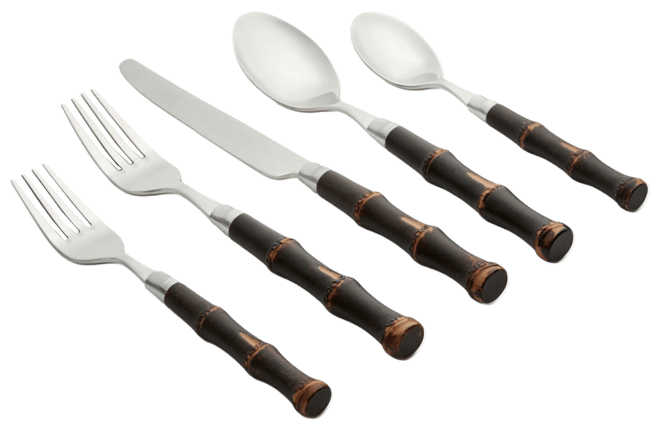 Cambridge Silversmiths Bamboo 20 Piece Flatware Set Service for 4