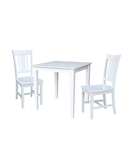 30X30 Dining Table With 2 San Remo Chairs