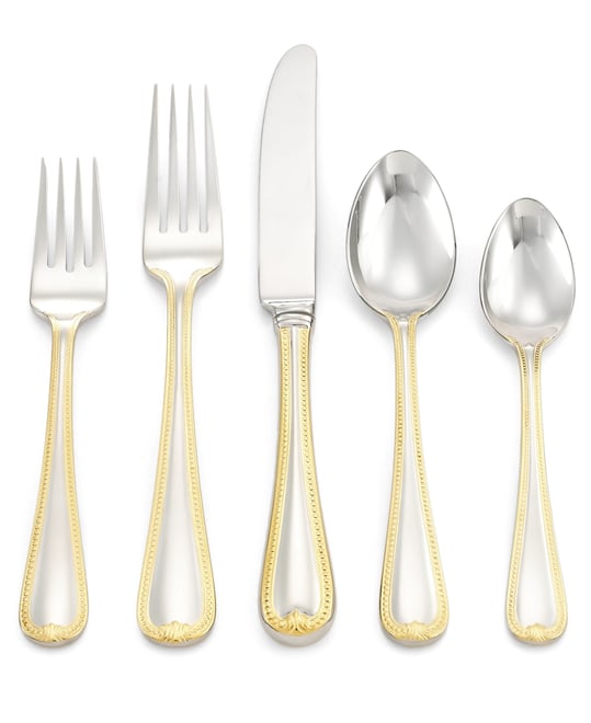 Vintage Jewel Gold 5-Piece Place Setting
