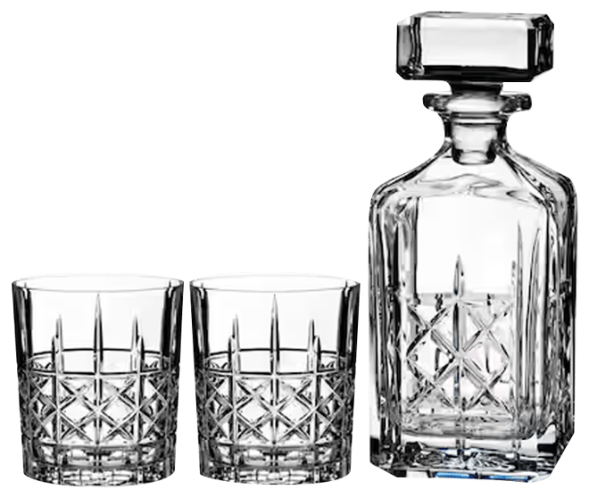Marquis Brady Decanter and Double Old Fashion Pair
