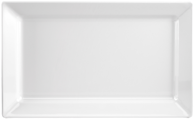 Diamond Melamine White Large Rectangle Platter