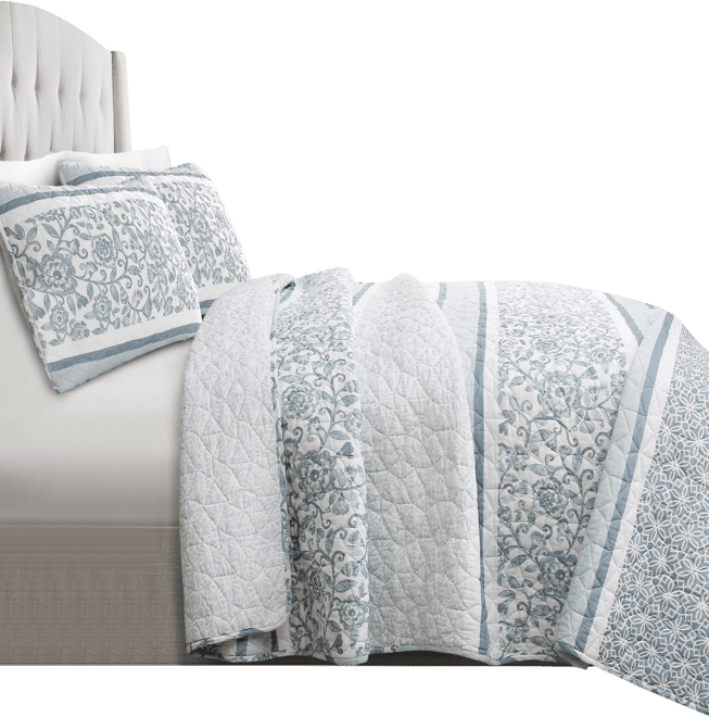 Nisha 3-Pc Set Quilt Set, King