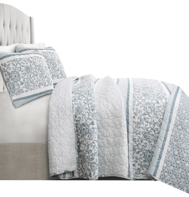 Nisha 3-Pc Set Quilt Set, Full/Queen
