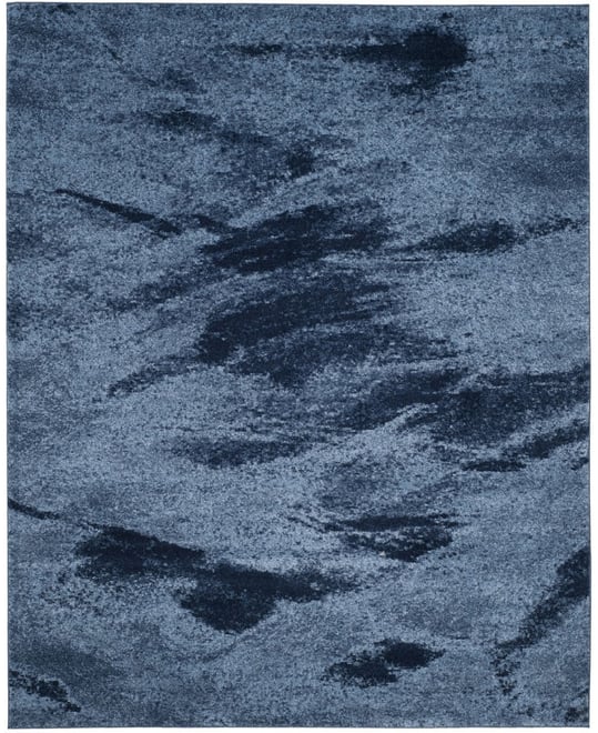 Retro RET2891 Light Blue and Blue 8' x 10' Area Rug