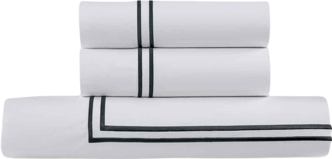 100% Cotton Percale Satin Stitched 3-Pc. Duvet Cover Set, King/California King