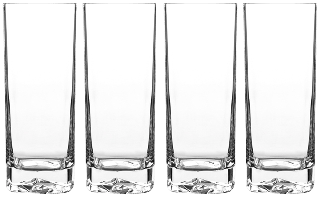Glassware, Set of 4 On the Rocks Highball Glasses