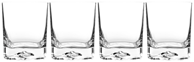 Glassware, Set of 4 On the Rocks Double Old-Fashioned Glasses