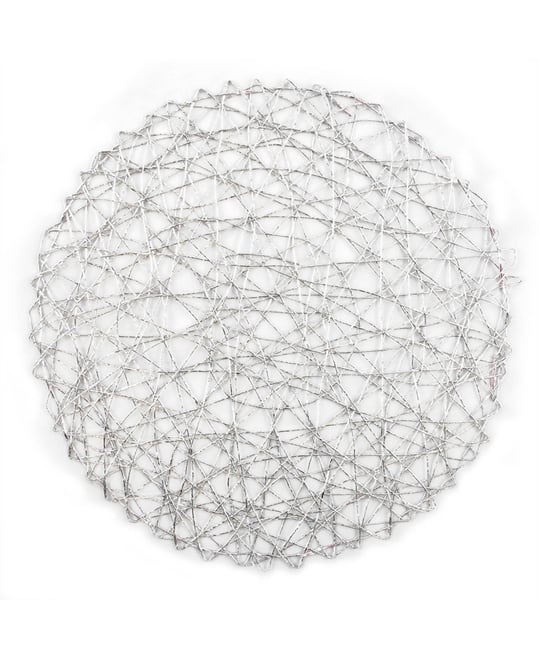 Woven Paper Round Placemat, Set of 6