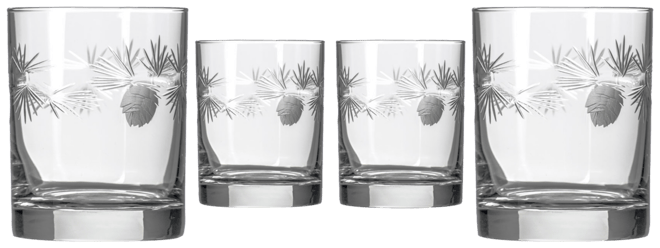 Icy Pine Double Old Fashioned Glass 13oz