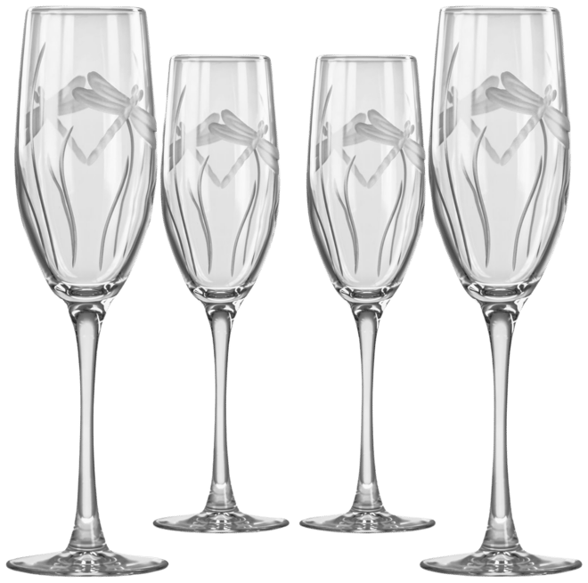 Dragonfly Champagne Flute 8oz