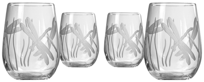 Dragonfly Stemless Wine Tumbler 18oz