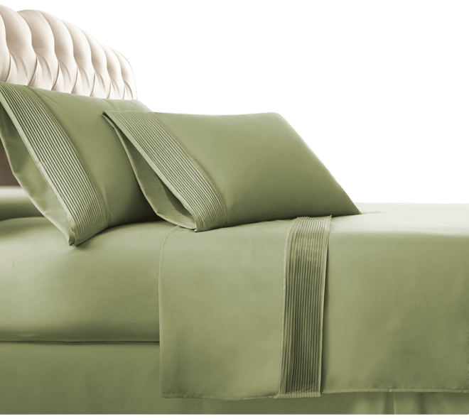 Classy Pleated 21" Extra deep, Pocket Sheet Set, California King