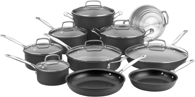 Chef's Classic Hard Anodized 17-Pc. Set