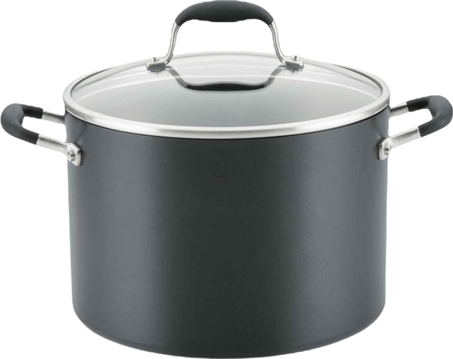 Advanced Home Hard-Anodized Nonstick 10-Qt. Wide Stockpot
