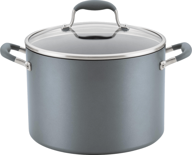 Advanced Home Hard-Anodized Nonstick 10-Qt. Wide Stockpot