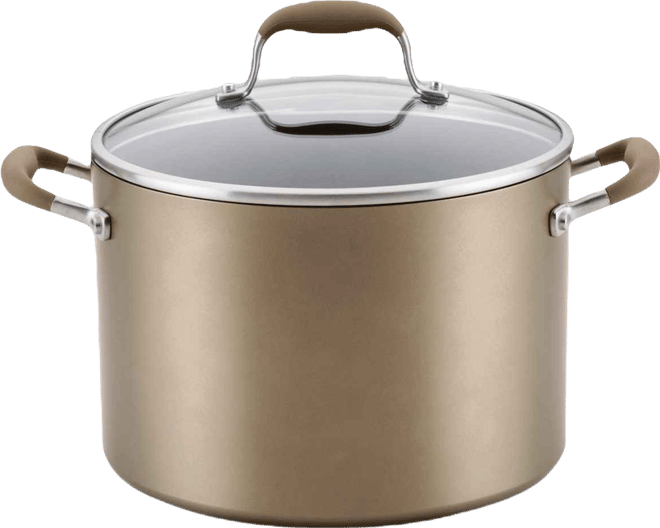 Advanced Home Hard-Anodized Nonstick 10-Qt. Wide Stockpot