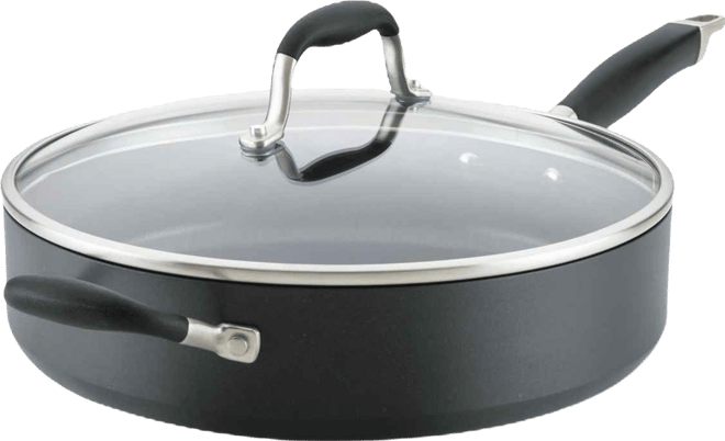 Advanced Home Hard-Anodized Nonstick 5-Qt. Saute Pan with Helper Handle