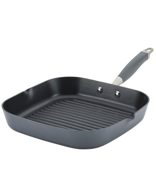 Advanced Home Hard-Anodized 11" Nonstick Deep Square Grill Pan