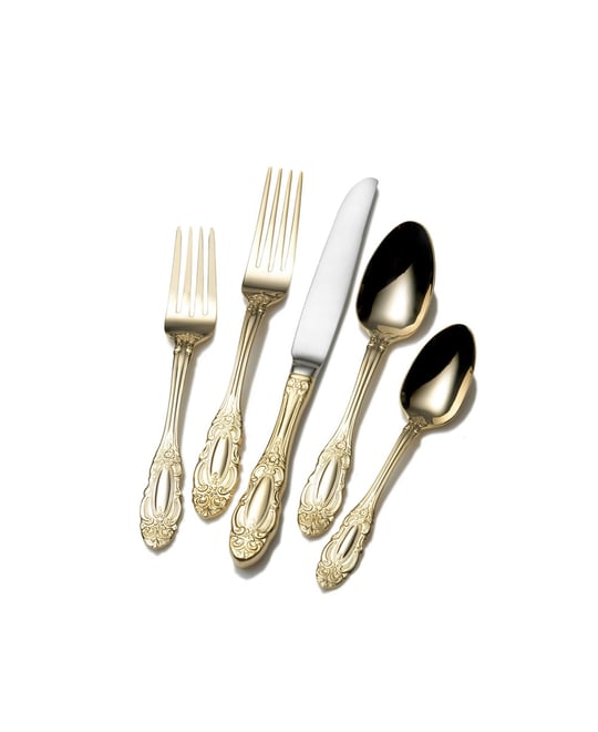 Duchess Gold 65 Piece Flatware Set