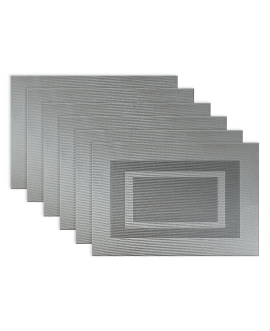 Polyvinyl Chloride Doubleframe Placemat, Set of 6