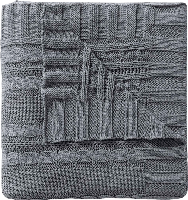Dublin Cable Knit Throw, 50" x 70"